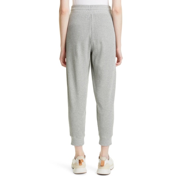 Derek Lam 10 Crosby Rosalie Sailor Button Cotton Waffle Knit Joggers Gray L NWT - Picture 3 of 8